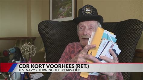 Bundle of birthday wishes given to WWII veteran turning 100