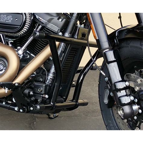 Burly Brawler Front & Rear Crash Guard Set for 2018-2022 Harley M8 Softail. Burly Brand. MSRP: $499.95. $449.95. Find the Bung King High Bar Crash Bar for 2018-2022 Harley Fat Bob, Sport Glide, Breakout, Softail Slim and more at Get Lowered Cycles. Fast, Free shipping and the best customer service. . 