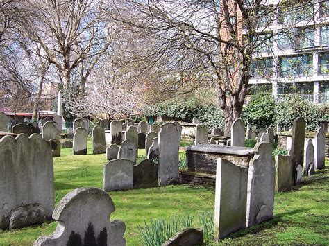 Bunhill Burial Ground (or Golden Lane Cemetery), London: …