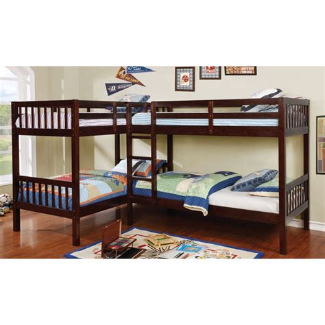 Bunk beds. Bunk beds make a smart, space-saving choice for kids sharing a room. With one bed safely stacked above the other, each child can enjoy their own private space to stretch out without sacrificing additional floor space. IKEA bunk bed frames are available in metal and wooden designs, with most styles featuring a built-in ladder.. 