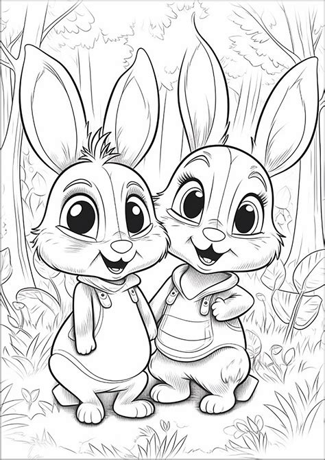 Bunny Rabbit Coloring
