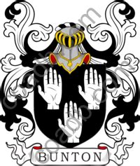 Bunton Coat of Arms / Bunton Family Crest