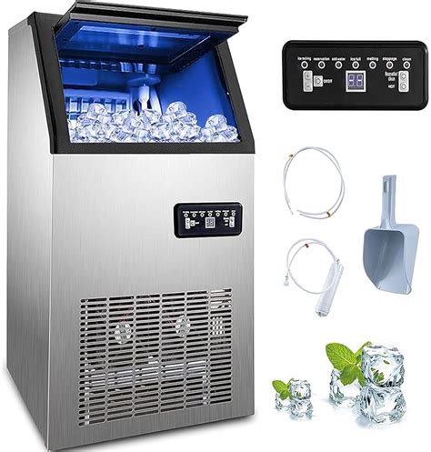 BuoQua 50KG Commercial Ice Maker Machine 110LBS …