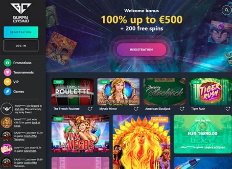 Buran Casino: Bonus - 500 EUR + 200 Free Spins (Signup & Claim …