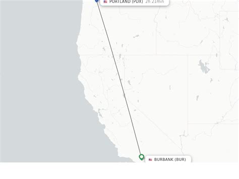 Route information. Burbank, CA is 326 miles from Oakland. There are 6 daily flights from Burbank, CA to Oakland. There are 11 weekly flights from Burbank, CA to Oakland. 7 non-stop flights are operating from Burbank, CA to Oakland today. Southwest Airlines has the most nonstop flights between Burbank, CA and Oakland..