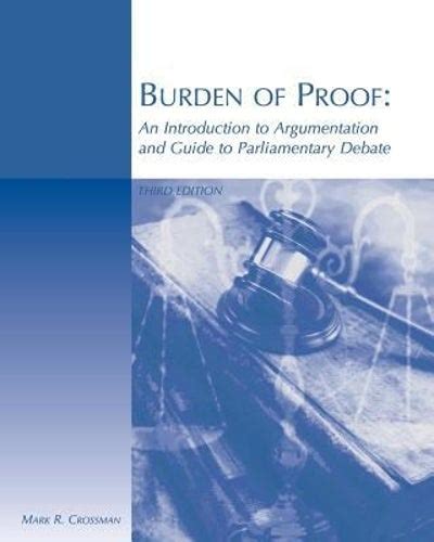 Burden of proof an introduction to argumentation and guide to. - Kanutouren und wildwasserfahrten zwischen ardennen und rhön.
