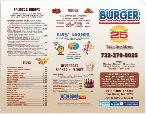 Burger 25. Call or Message Us. Email: Location: 25 Burgers (Formerly Intelycore LLC) is your go-to restaurant in New Brunswick, New Jersey. Contact us for more information. 
