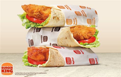 Burger King introduces new BK Royal Crispy Wraps in 3 flavors!