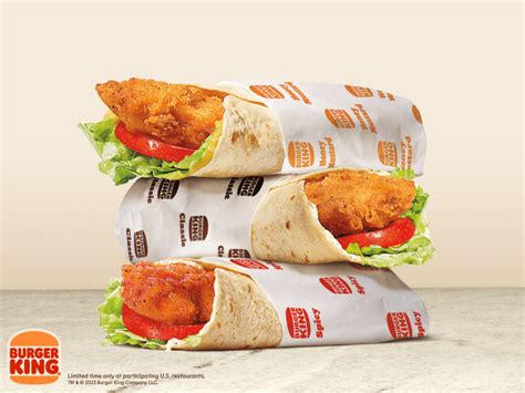 Burger King launching new chicken wraps