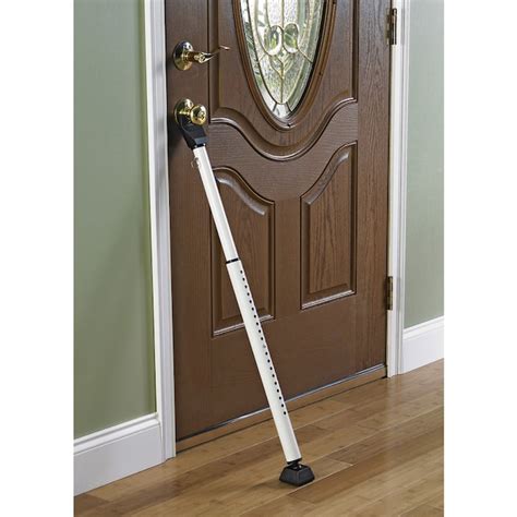 Unlike other door security bars, the SABRE Door Security Bar with Alarm adjusts to 40 height positions (2x more positions than our door security bar without an alarm) to ensure a custom, tight fit, extending 29.5" to 44" (74.9 to 111.8 cm) for hinged door installations and 27" to 41.5" (68.6 to 105.4 cm) for sliding door installations. ...