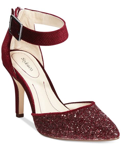 Burgundy Heels - Macy