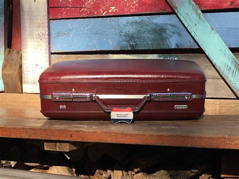 Burgundy Luggage - Etsy