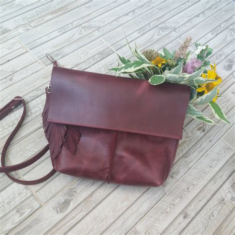 Burgundy Small Bag - Etsy