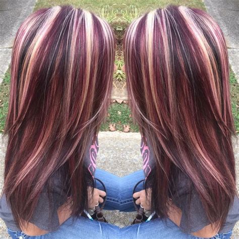 Sep 13, 2023 - 47 Best Pictures Burgundy Lowlights In Blonde Hair : Red Red Violet .... 