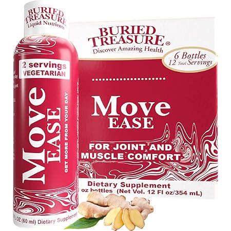 Buried Treasure Move Ease, 6-2oz Bottles-12 Servings, Joint and …