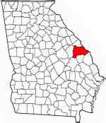 Jenkins County, the 138th county formed in Georgia, was created in 1905 from territory then belonging to the counties of Bulloch, Burke, Emanuel and Screven. The county was named for Governor Charles J. Jenkins. It was originally proposed that the county be called Dixie. The Jones House, near Millen, was built as a stage coach stop in 1762.