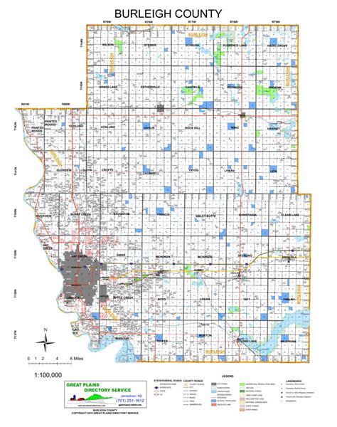 Burleigh county road map.  A PDF map of road closures is also available on t...