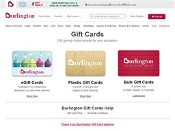 Burlington Coat Factory Gift Card Balance Check