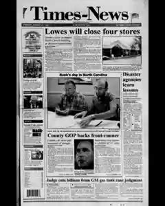 Burlington times news ob. Burlington, N.C. : Times-News Pub. Co. Headings. - United States--North Carolina--Alamance--Burlington. Notes. - Daily, Sept. 1 ... 