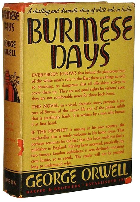 Read Burmese Days By George Orwell