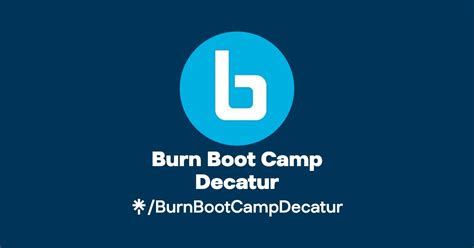 Burn boot camp decatur. We promise to empower, inspire, and transform you into the best person you can be both mentally and physically! You must be strong because you never know who you are inspiring! We hope you have an ... 