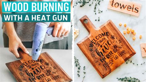 Burn pictures and designs into wood with Cricut - Wood burning