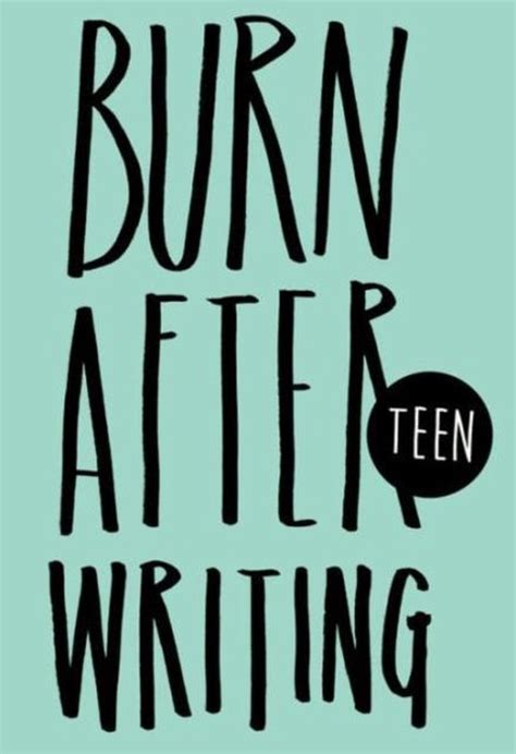 Full Download Burn After Writing  Teen By Rhiannon Shove