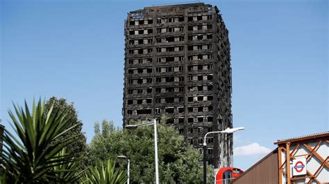 Burning Grenfell Tower Model