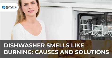Burning smell from dishwasher. Common GE dishwasher problems include (the dishwasher) not starting, not cleaning, not draining, not filling with water, and not drying. Others are the dishwasher leaking, blinking, or beeping (without starting), non-responsive buttons, the door not opening or closing, and a burning smell. These 12 issues are among the commonest and easiest to ... 