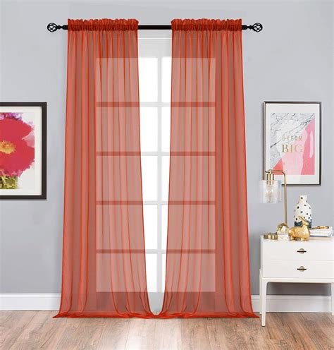 Holoman Rayon / Viscose Blackout Pencil Pleat Curtain Pair (Set of 2) by Ophelia & Co. £153.99 ( £77.00 per item) ( 1) 48. Items Per Page. Buy Orange Thermal Curtains Curtains & Drapes online! Great Selection Excellent customer service …. Burnt orange drapes curtains
