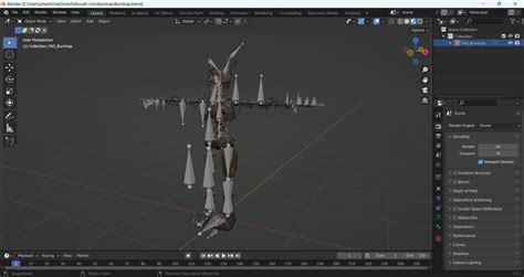 Burntrap model. 1K Views 1 Collected Privately 3d blender model release render steelw...