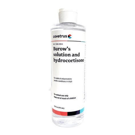 Burow's solution (5% aluminum subacetate) is a liquid made with water and aluminum acetate. This solution relieves the itching and stinging of irritated, inflamed skin and helps stop the growth of bacteria and fungus. Burow's solution is available without a prescription in many drugstores and supermarkets.