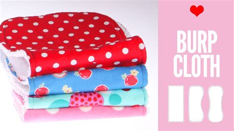 Burp Cloth Pattern DIY Burp Cloth Pattern in 3 Shapes YouTube