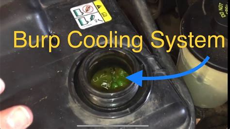 Step-by-step video showing how to "burp" cooling system, and remove all trapped air from within radiator and cooling system. The process in this video uses a.... 