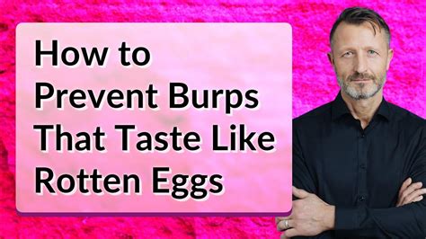 Burp egg taste. Sulfur: rotten egg smell is usually from sulfur found in garlic, onions, cauliflower, and brussel sprouts and the yellow of the egg. Try to minimize these foo... Read More. Created for people with ongoing healthcare needs but benefits everyone. Learn how we can help. 1.2k views Reviewed >2 years ago. 