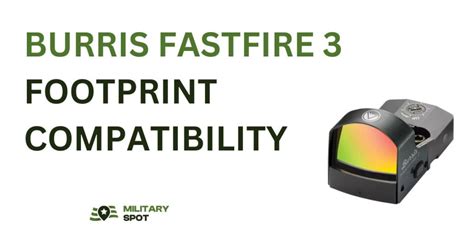 Burris fastfire 3 footprint. Things To Know About Burris fastfire 3 footprint. 