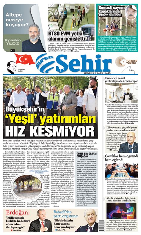 Bursa şehir gazetesi iletişim
