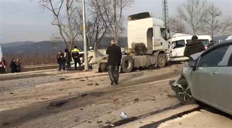 Bursa ankara yolunda trafik kazası son dakika