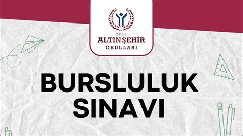 Bursa okulları bursluluk sınavı