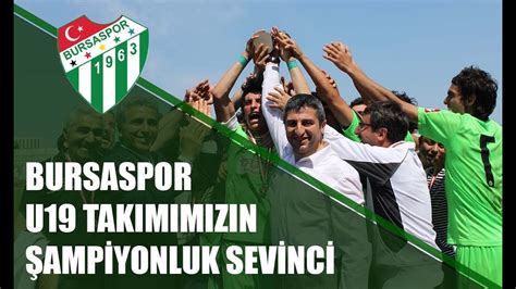 Bursaspor şampiyonluk sevinci