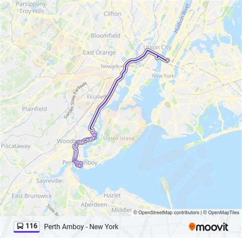 Board the Bus 116 toward NEW YORK About 1 hour, 24 minutes Arrive PORT AUTHORITY BUS TERMINAL at 6:51 PM PORT AUTHORITY BUS TERMINAL Walk 0.08 miles NE Walking directions NEW YORK CITY Fares One-Way $15.30.