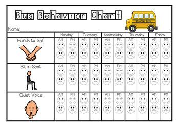 Bus Rules And Behavior Chart School Bus Safety Behaviour Chart School Bus Driver