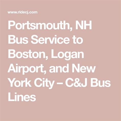 Bus from Portsmouth, NH to Boston - Omio