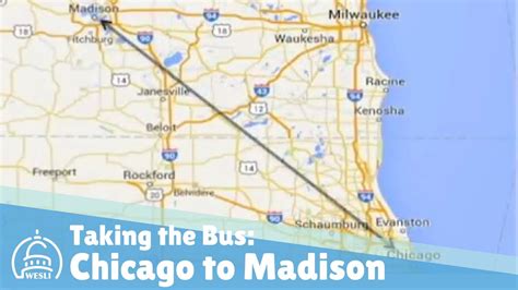 The total driving time is 2 hours, 5 minutes. Your trip begins at Chicago O'Hare International Airport in Chicago, Illinois. It ends in Madison, Wisconsin. If you're planning a road trip, you might be interested in seeing the total driving distance from ORD to Madison, WI.