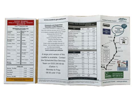 Bus timetable - Service 60 Cumbria County Council