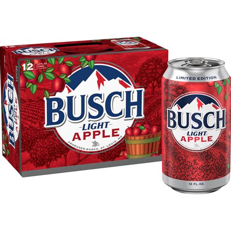 Busch apple beer. Busch Light Apple is a new seasonal flavor from the Busch brand that has made its debut in 2020. This crisp apple-flavored lager has disrupted the flavored beer space with a brand that everyone knows and loves. Only available for a limited time, Busch Light Apple has hit shelves during the key summer selling period and will run thrugh peak fall apple picking … 