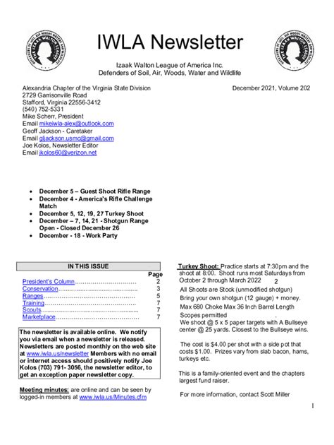 Bush Lake Chapter Izaak Walton League of America Chapter Overview