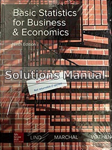 Business 9th Economics Edition Statistics Solutions For