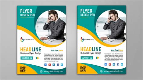 Business Advertising Flyer Design Templates PSD Free Printable