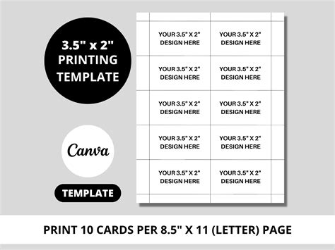 Business Card Print Template
